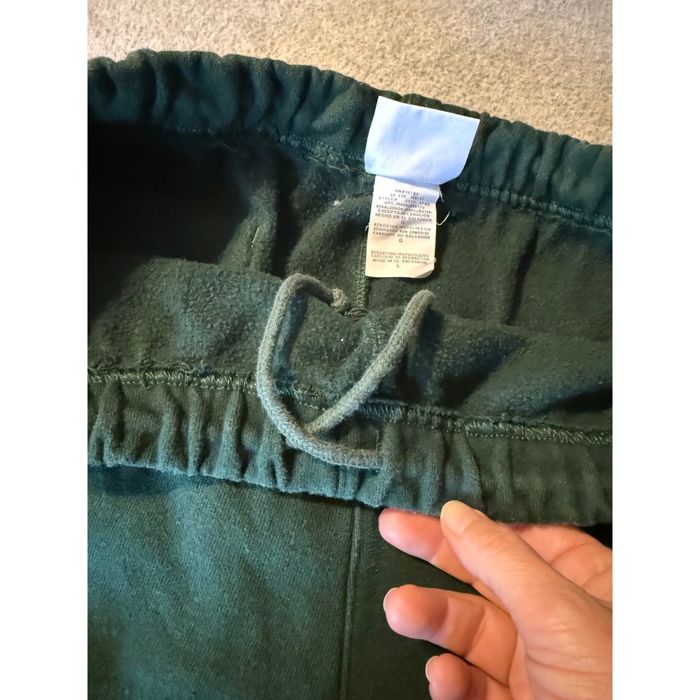 Vintage Champion Reverse Weave Athletic Club Sweatpants Green GF71 Large - Picture 7 of 10